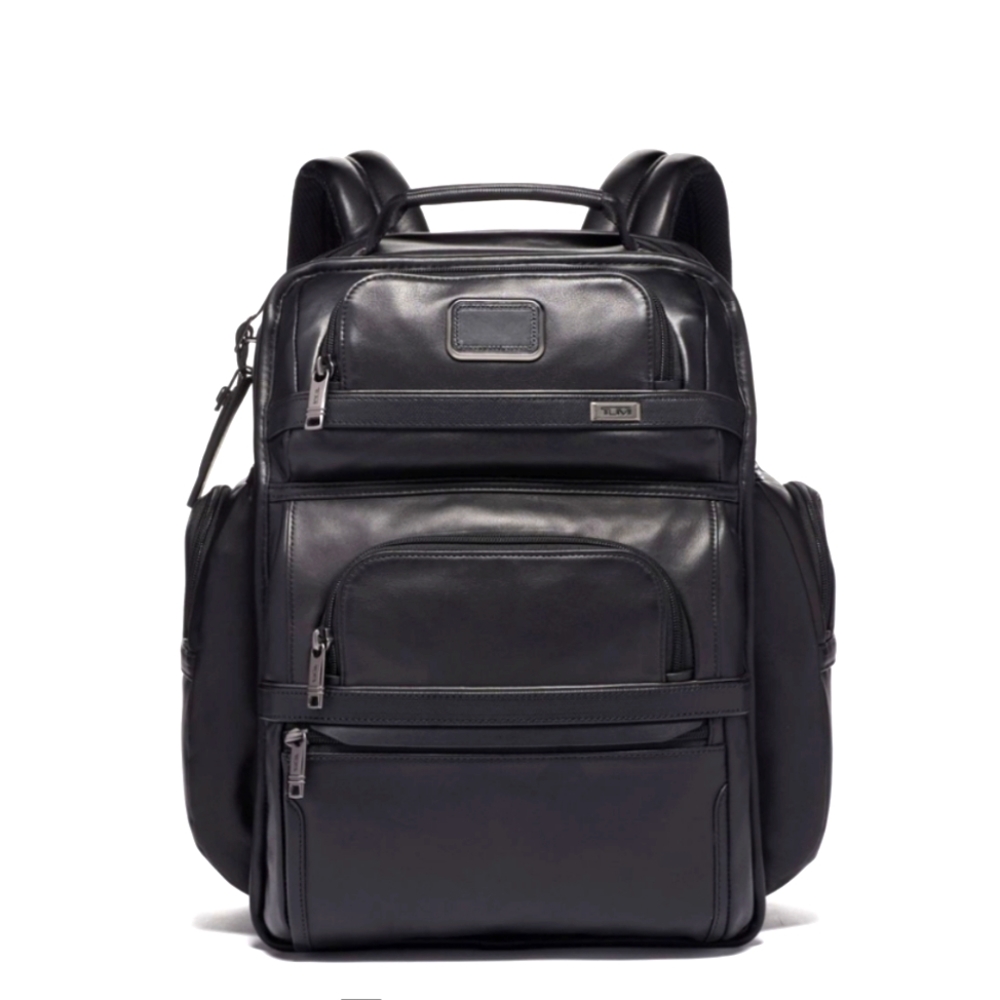 Tumi leather briefcase bookpack